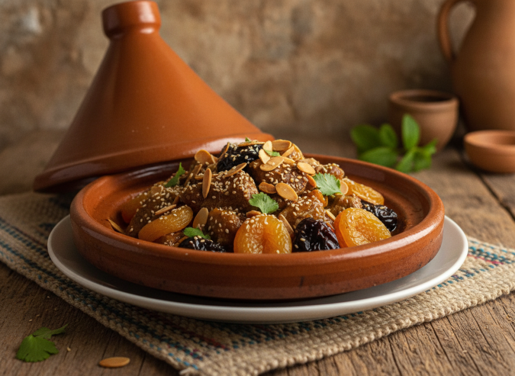 طاجين اللحم بالبرقوق